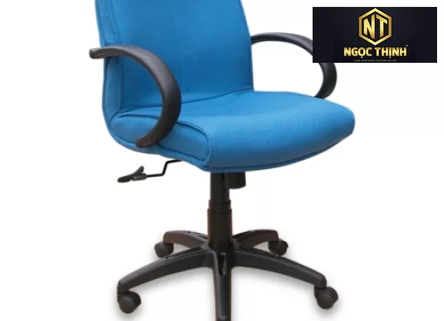 Ghế lãnh đạo lưng trung bọc vải, đệm và tựa liền khối SG711